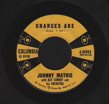 JOHNNY MATHIS [Chances Are / The Twelfth Of Never]