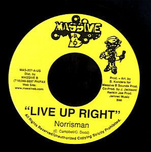 NORRIS MAN / STEVE MACHET  [Live Up Right / Dem A Pagan]