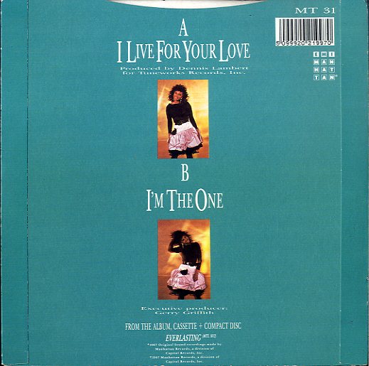 NATALIE COLE [I Live For Your Love / I'm The One]