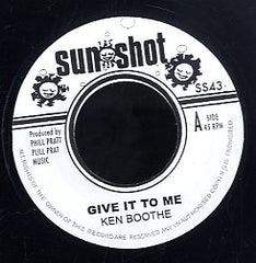 KEN BOOTHE / I-ROY [Give It To Me / Musical Air Raid]