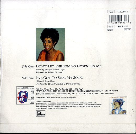 OLETA ADAMS [Don't Let The Sun Go Down On Me / I've Got To Sing My Song]