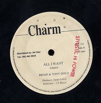 BRIAN & TONY GOLD / COCOA T & NINJAMAN [All I Want / The Girl Is Mine]