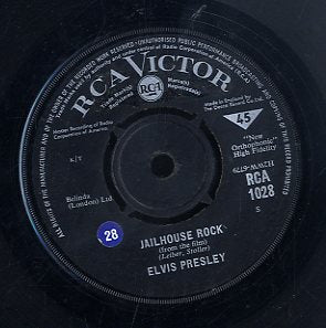 ELVIS PRESLEY [Jailhouse Rock / Treat Me Nice]