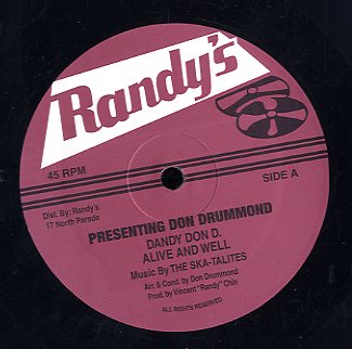 THE SKATALITES [Presenting Don Drumond : Dandy Don D . Alive & Well / Don's Tune. Don't Bury Me]