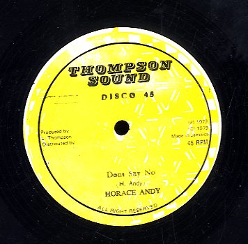 HORACE ANDY / HELL & FIRE [Don't Say No / Stop Bugging Me]