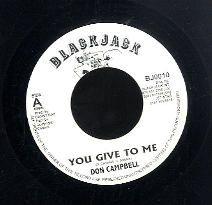 DON CAMPBELL [You Give To Me]