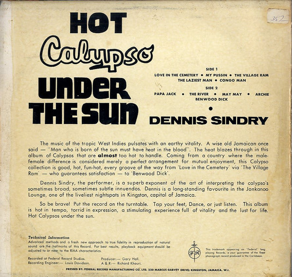 DENNIS SYNDREY [Hot Calypso Under The Sun]