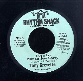 TONY BREVETT [Love Is Not To Say Sorry]