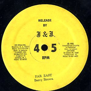 BARRY BROWN [Far East / Run Wicked Man]