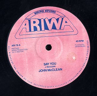 JOHN MCLEAN [Say You]