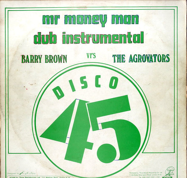 RONNIE DAVIS. DILLINGER / BARRY BROWN  [Anywhere / Don't Watch Your Woman / Mr Money Man ]