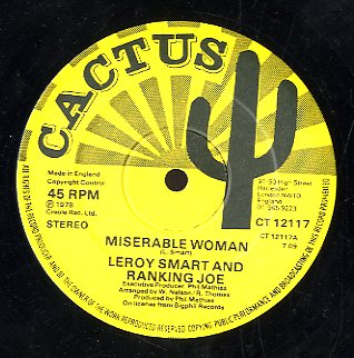 LEROY SMART / RANKING JOE [Miserable Woman / Think About To Tomorrow]