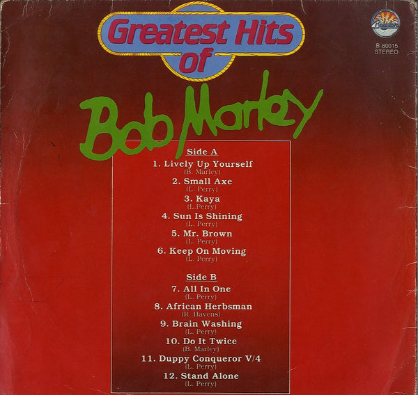 BOB MARLEY [Greatest Hits Of Bob Marley ]