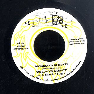 WINSTON REEDY, SALUTE / VIN GORDON, SALUTE, AJ FRANKLIN, LEROY V [There's A Way / Declaration Of Rights]