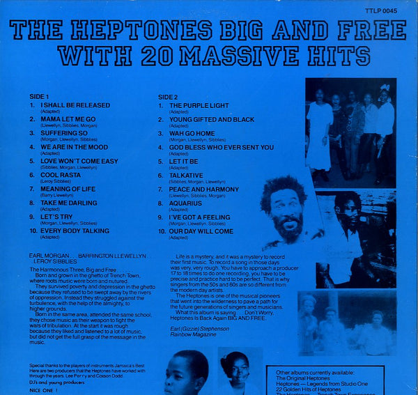 THE HEPTONES [Big And Free With 20 Massive Hits]