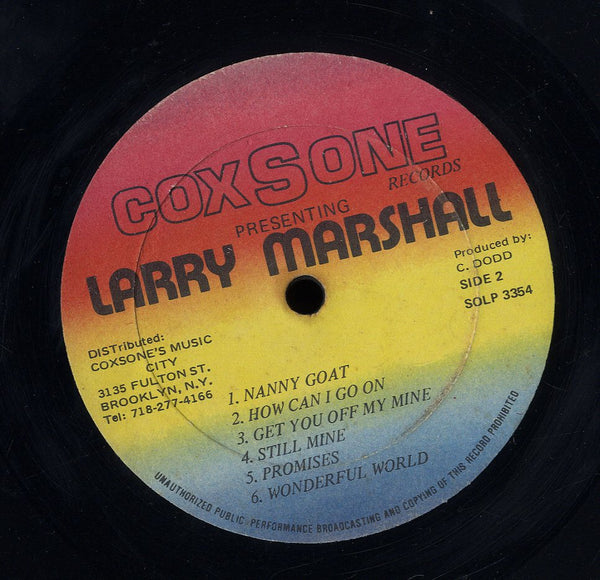 LARRY MARSHALL [Presenting ]