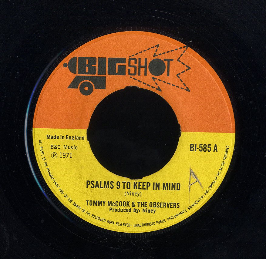 TOMMY MCCOOK & OBSERVERS [Psalms 9 To Keep In Mind / Mood Of The Observer]