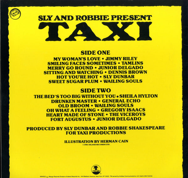 V.A. (DENNIS BROWN, JUNIOR DELGADO, JIMMY RILEY, TAMLINS, ETC...) [Sly & Robbie Present Taxi]