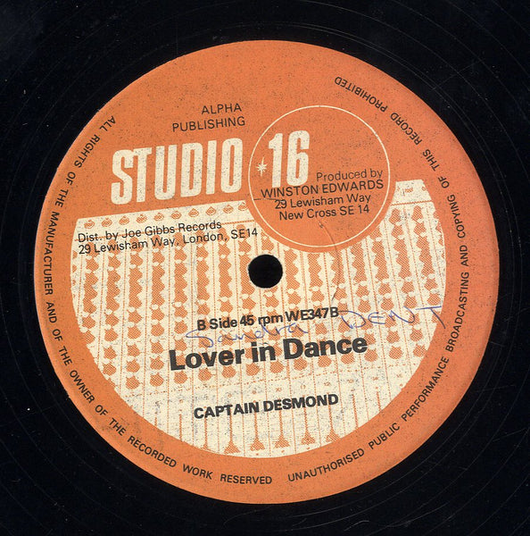 LOVE & UNITY / CAPTAIN DESMOND [I Adore You / Love In The Dance ]
