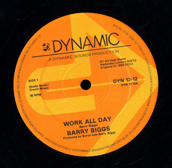 BARRY BIGGS [Work All Day / I Like To Sing]
