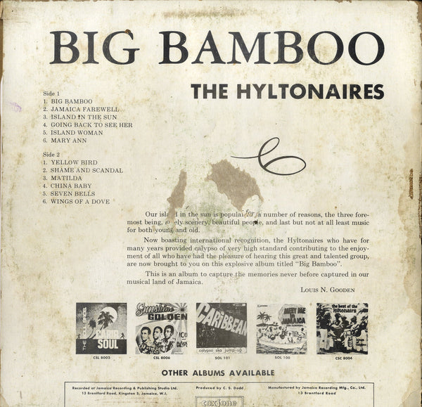 THE HILTONAIRES [Big Bamboo]
