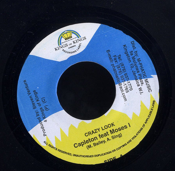 CAPLETON FEAT. MOSES I / ILEY DREAD ‎ [Crazy Look / Hot]