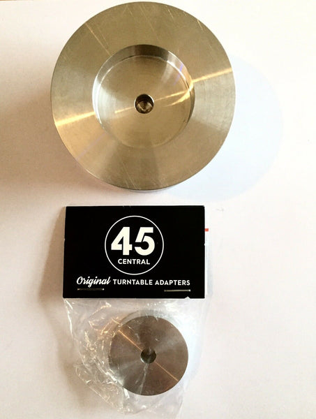 7INCH ADAPTERS & STABILISER WEIGHT [45 King  Pro 45rpm Slot In Vinyl Record Adapter + 7,12inch,Lp Stabiliser Weight]
