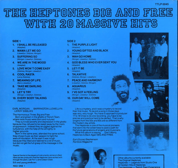 THE HEPTONES [Big And Free With 20 Massive Hits]