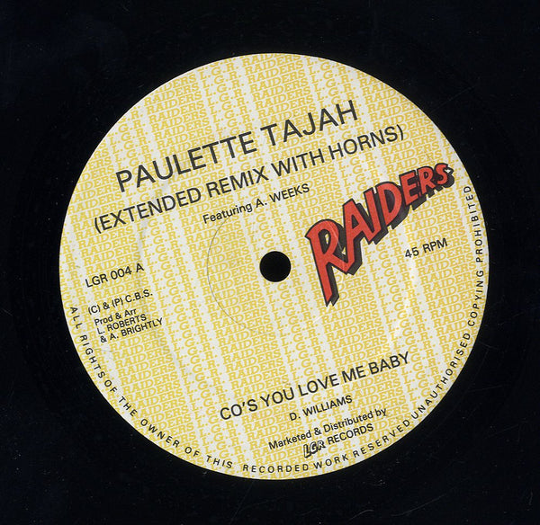 PAULETTE TAJAH  / SANDRA CROSS ['Cos You Love Me Baby / Perfect Match]