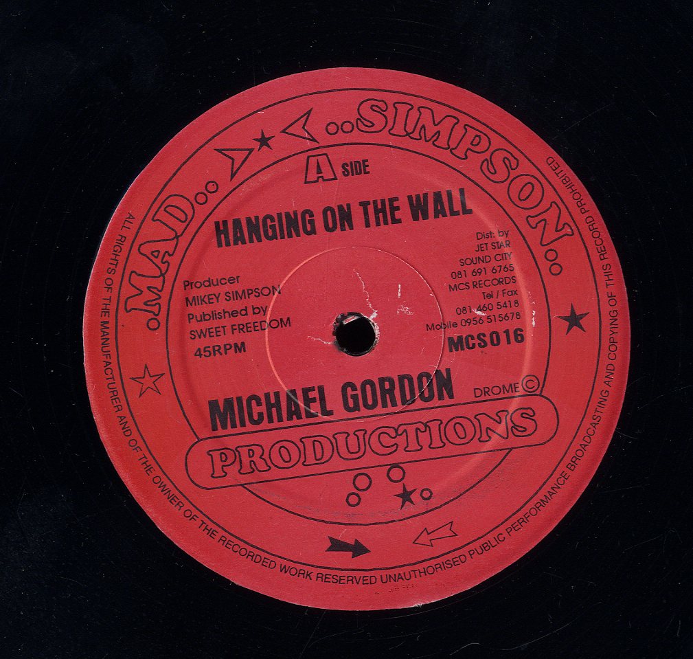 MICHAEL GORDON [Hanging On The Wall]