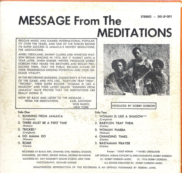 THE MEDITATIONS [Message From The Medeitations]