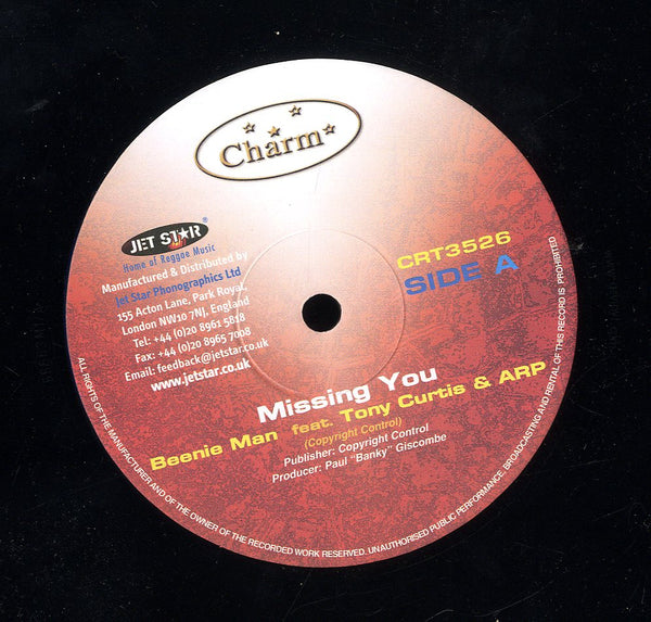 BEENIE MAN, TONY CURTIS & A. R. P. / L. U. S. T. [Missing You / Sweetness Of Your Love]