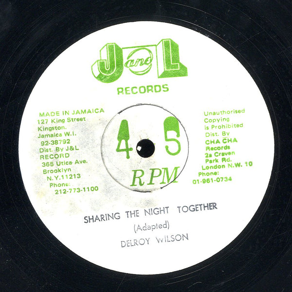 DELROY WILSON [Sharing The Night Together / I Won't Take You Back]