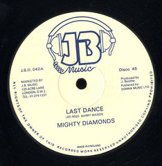 THE MIGHTY DIAMONDS [Last Dance( Last Waltz) / Lucky]