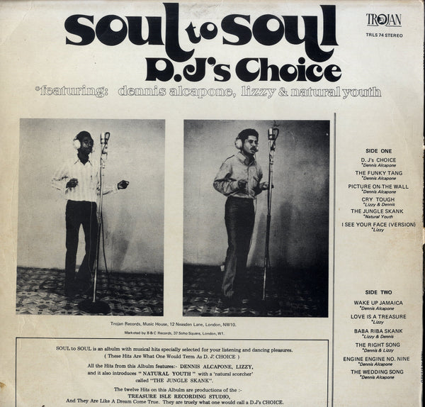 DENNIS ALCAPONE. LIZZY. NATURAL YOUTH [Soul To Soul Dj's Choice]