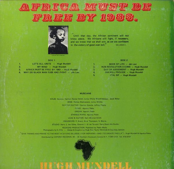 HUGH MUNDELL [Africa Must Be Free By 1983]