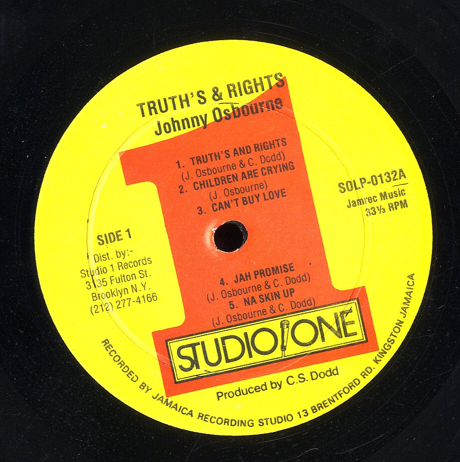 JOHNNY OSBOURNE [Truths And Rights]