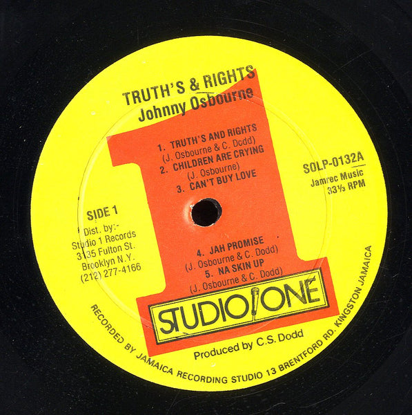 JOHNNY OSBOURNE [Truths And Rights]