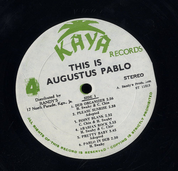AUGUSTUS PABLO [This Is Augustus Pablo]