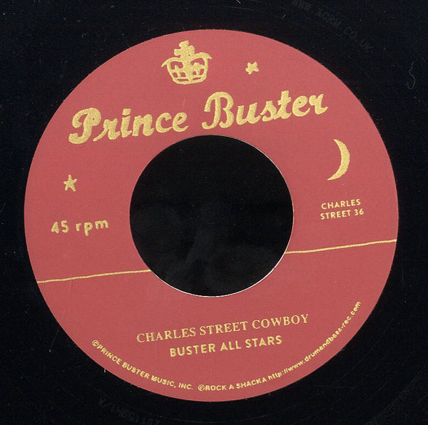 BUSTER ALL STARS / SLIM SMITH (SILKSCREEN LABEL)  [Charles Street Cowboy (Unreleased) / Only Soul Can Tell]