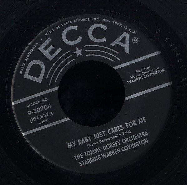 TOMMY DORSEY ORCHESTRA STARING WARREN COVINGTON [My Baby Just Care For Me / Tea For Two Cha Cha]
