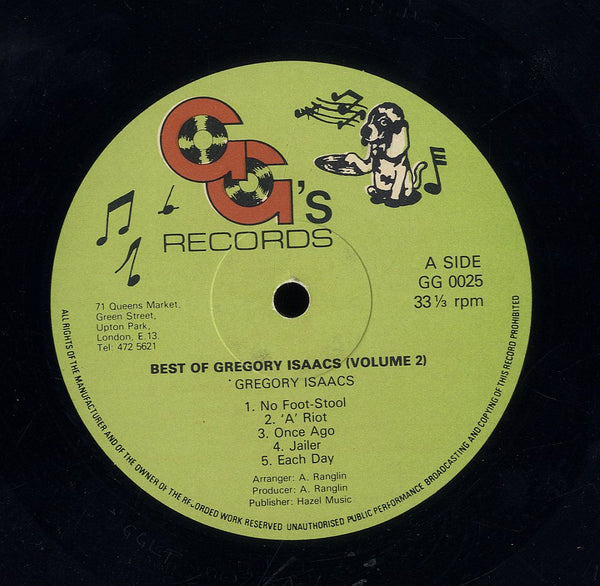 GREGORY ISAACS [Best Of Gregory Isaacs Volume 2]