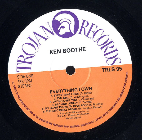 KEN BOOTHE [Everything I Own]
