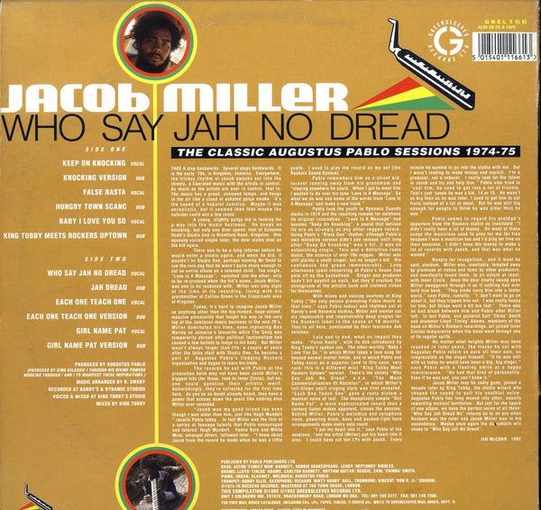 JACOB MILLER [Who Say Jah No Dead]