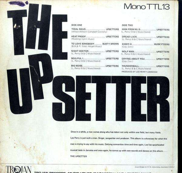V.A.BUSTY BROWN. THE MUSKYTEERS. THE UPSETTERS. [The Upsetter]
