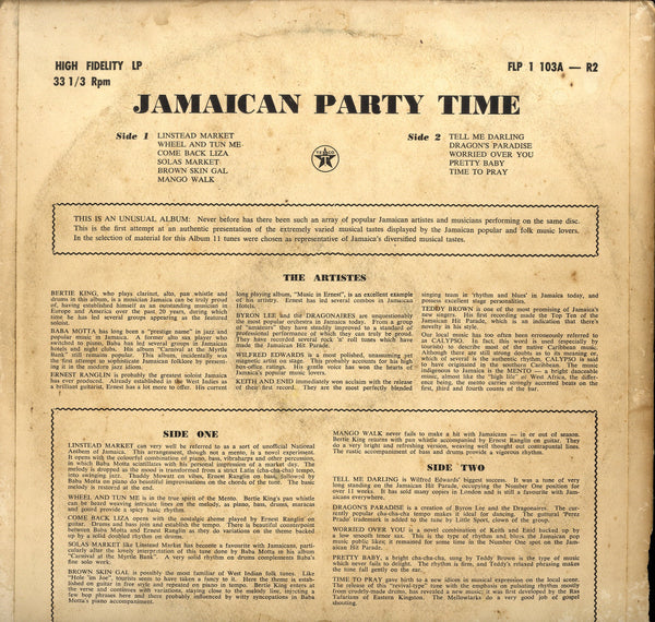EARNEST RANGLIN, BABA MOTTA, KEITH & ENID.... [Jamaican Party Time]