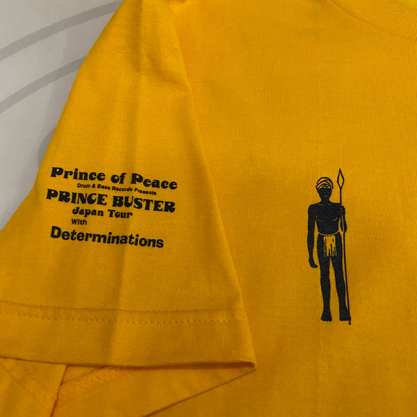PRINCE BUSTER  T - SHIRTS (SIZE S) ["Prince Of Peace" Prince Buster With Determinations Live In Japan]