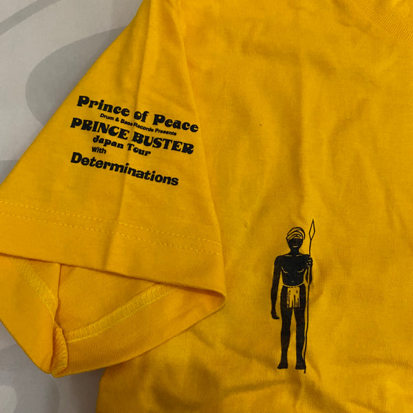 PRINCE BUSTER  T - SHIRTS (SIZE W.S) ["Prince Of Peace" Prince Buster With Determinations Live In Japan]