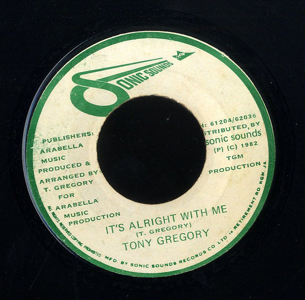 TONY GREGORY [Just You & I / It's Alright With Me]