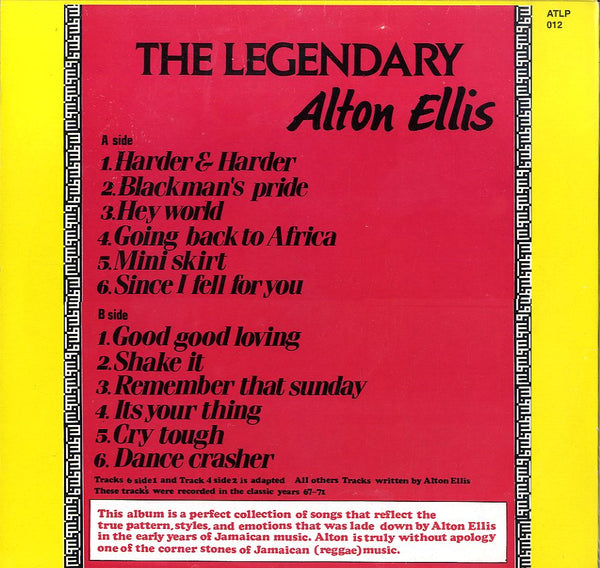ALTON ELLIS [The Legendary]